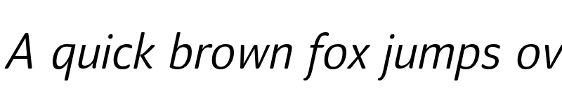 Preview of FONTSPRING DEMO - Mellow Sans Light Italic font