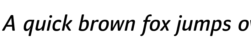 Preview of FONTSPRING DEMO - Mellow Sans Medium Italic font