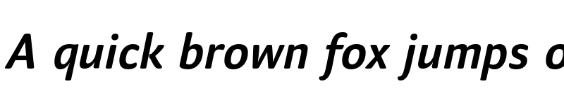 Preview of FONTSPRING DEMO - Mellow Sans Semibold Italic font