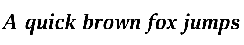 Preview of FONTSPRING DEMO - Mellow Serif Bold Italic font