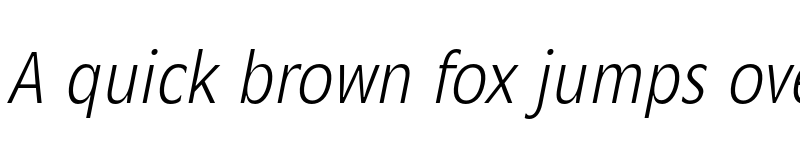 Preview of FONTSPRING DEMO - Mensa Cond Light Italic font
