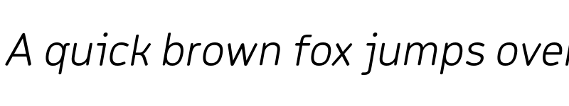 Preview of FONTSPRING DEMO - Meridiana Pro Thin Italic font