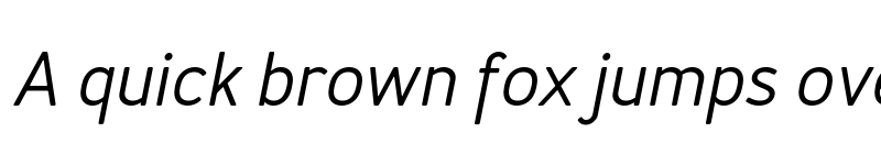 Preview of FONTSPRING DEMO - Merlo Round Medium Italic Italic font