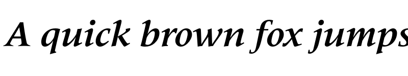 Preview of FONTSPRING DEMO - Metaphor Bold Italic font
