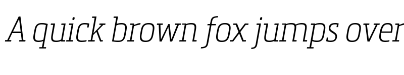 Preview of FONTSPRING DEMO - Metronic Slab Narrow Air Italic font