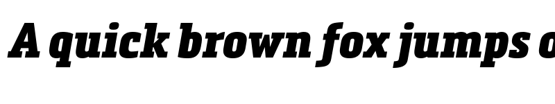 Preview of FONTSPRING DEMO - Metronic Slab Narrow Black Italic font