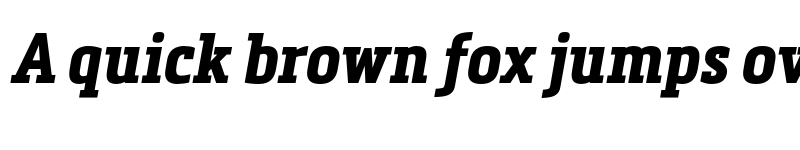 Preview of FONTSPRING DEMO - Metronic Slab Narrow Bold Italic font