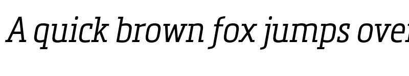 Preview of FONTSPRING DEMO - Metronic Slab Narrow Light Italic font