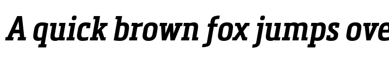 Preview of FONTSPRING DEMO - Metronic Slab Narrow SemiBold Italic font