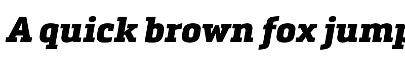 Preview of FONTSPRING DEMO - Metronic Slab Pro Black Italic font