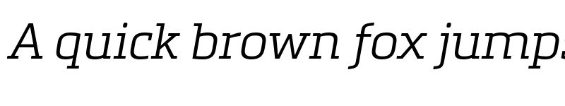 Preview of FONTSPRING DEMO - Metronic Slab Pro Light Italic font