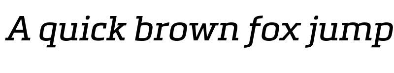 Preview of FONTSPRING DEMO - Metronic Slab Pro Regular Italic font