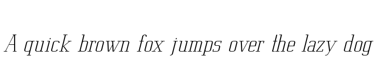 Preview of FONTSPRING DEMO - Metropolis Thin Italic font