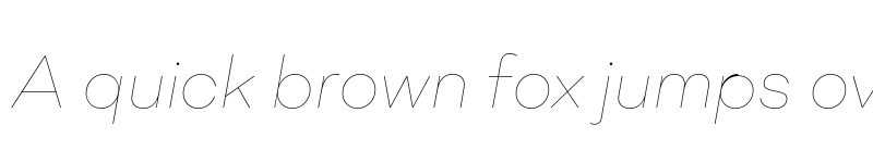 Preview of FONTSPRING DEMO - Mid Century Sans Thin Italic font