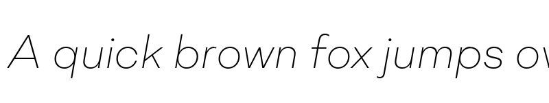Preview of FONTSPRING DEMO - Mid Century Sans XLight Italic font