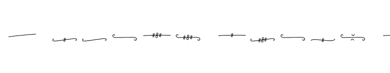 Preview of FONTSPRING DEMO - Mila Script Ornaments Regular font