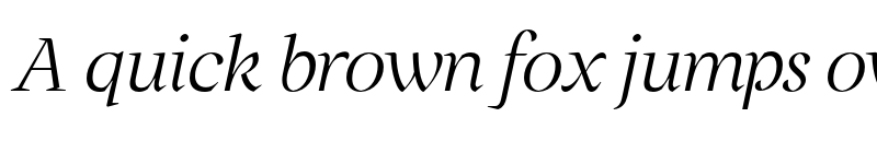 Preview of FONTSPRING DEMO - Milas Disp Light It Light Italic font