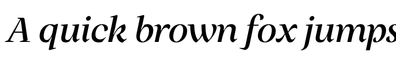 Preview of FONTSPRING DEMO - Milas Disp Medium It Medium Italic font