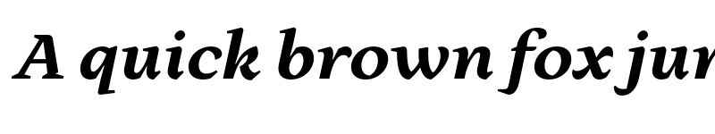 Preview of FONTSPRING DEMO - Milas Text Heavy It Heavy Italic font