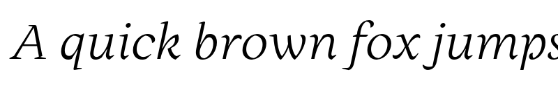 Preview of FONTSPRING DEMO - Milas Text Light It Light Italic font