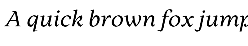 Preview of FONTSPRING DEMO - Milas Text RegularIt Italic font