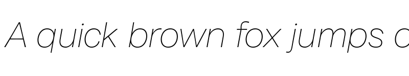 Preview of FONTSPRING DEMO - Milligram Thin Italic font