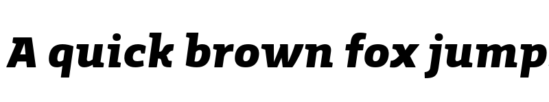 Preview of FONTSPRING DEMO - Mir Italic UltraBold Regular font