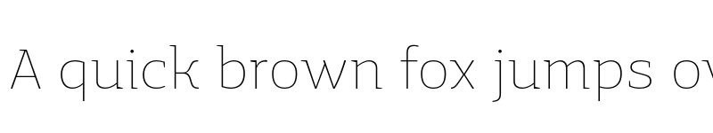 Preview of FONTSPRING DEMO - Mir Thin Regular font