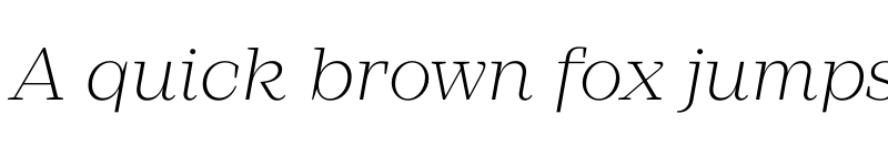 Preview of FONTSPRING DEMO - Mirador ExtraLight Italic font