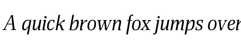 Preview of FONTSPRING DEMO - Miragem Italic Italic font