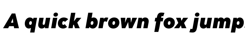 Preview of FONTSPRING DEMO - Mirai Black Bold Italic font