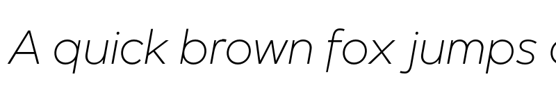 Preview of FONTSPRING DEMO - Mirai Light Italic font