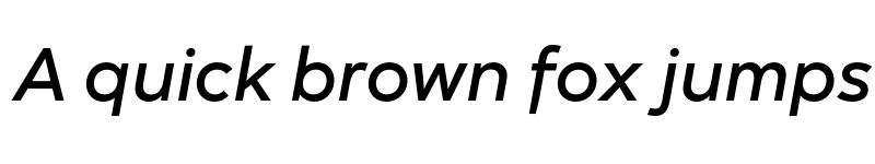 Preview of FONTSPRING DEMO - Mirai Med Italic font