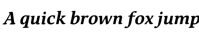 Preview of FONTSPRING DEMO - Mirandolina Bold Italic Regular font