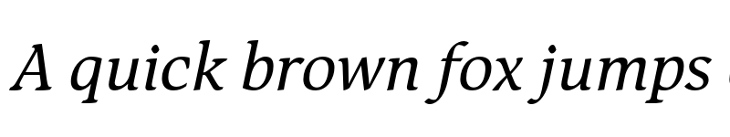 Preview of FONTSPRING DEMO - Mirandolina Italic Regular font