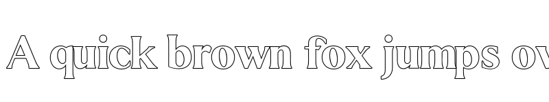 Preview of FONTSPRING DEMO - Mistle Outline Bold font