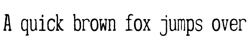 Preview of FONTSPRING DEMO - Mitigate Typewriter Regular font
