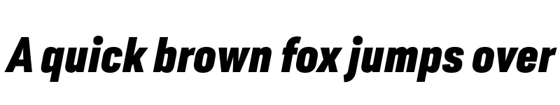 Preview of FONTSPRING DEMO - Moderna Sans Black Cnd It Regular font