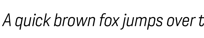 Preview of FONTSPRING DEMO - Moderna Sans Light Cnd It Regular font