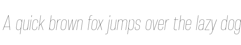 Preview of FONTSPRING DEMO - Molde Condensed-Thin Italic font