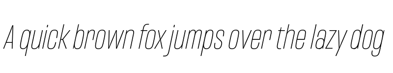 Preview of FONTSPRING DEMO - Mongoose Thin Italic font