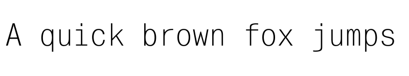 Preview of FONTSPRING DEMO - MonoCondensed Regular font