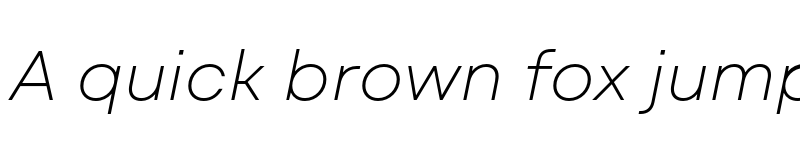 Preview of FONTSPRING DEMO - Mont Blanc ExtraLight Italic font