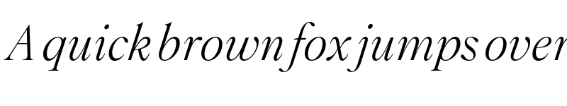 Preview of FONTSPRING DEMO - Montaigne Light Italic font