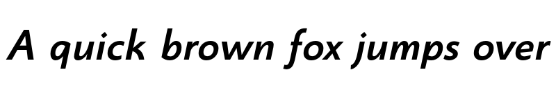 Preview of FONTSPRING DEMO - Monterchi Sans Bold Italic font