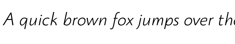 Preview of FONTSPRING DEMO - Monterchi Sans Light Italic font