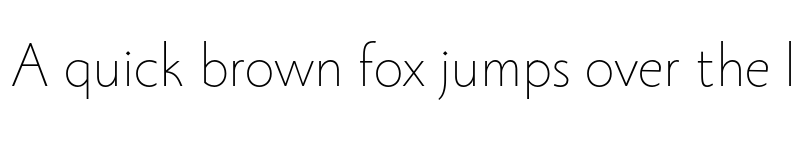 Preview of FONTSPRING DEMO - Monterchi Sans Thin Regular font