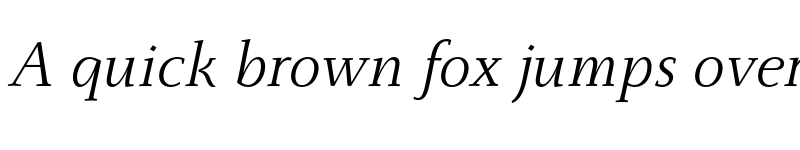 Preview of FONTSPRING DEMO - Monterchi Serif Book Italic font