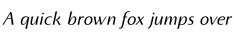 Preview of FONTSPRING DEMO - Monterchi Text Italic font