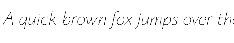 Preview of FONTSPRING DEMO - Monterchi Text Thin Italic font